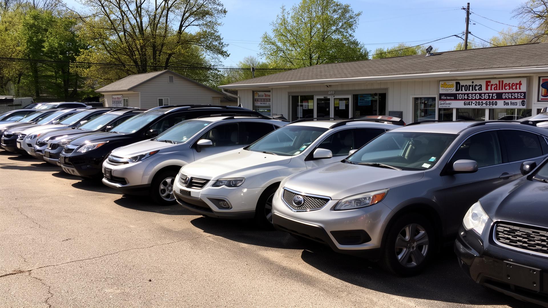 Used cars on the Cappella Auto lot